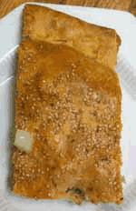 Пирог из постного теста с картофелем.