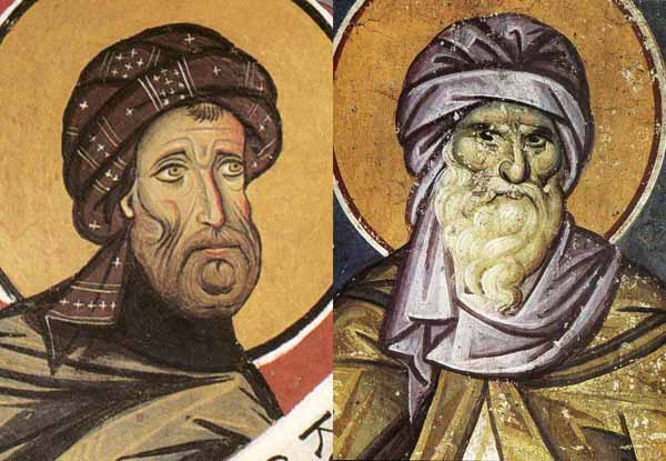 Преподобный Иосиф Песнописец и Святой Иоанн Дамаскин.