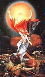Воскресение Христа. М.Грюневальд, XVI век