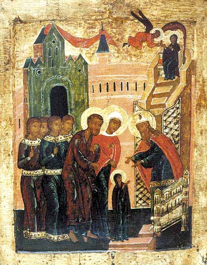 Введение во храм Пресвятой Богородицы (икона, XVI век).