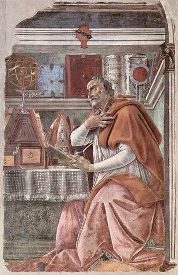 Святой (Блаженный) Августин. Сандро Ботичелли. 1490 г.