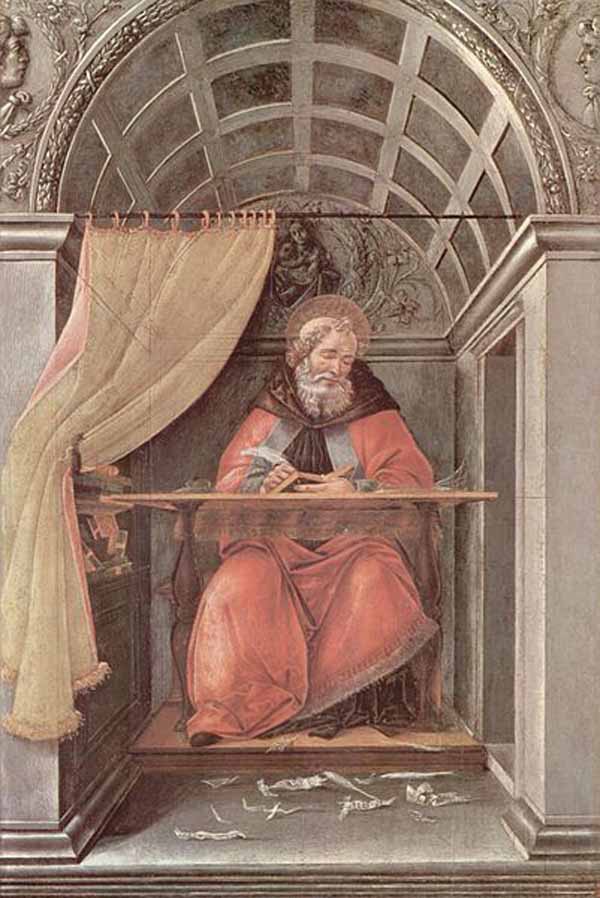 Святой (Блаженный) Августин. Сандро Ботичелли. 1490-94гг.