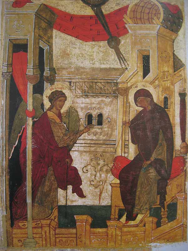 Православные Иконы. Икона Богородицы «Благовещение».