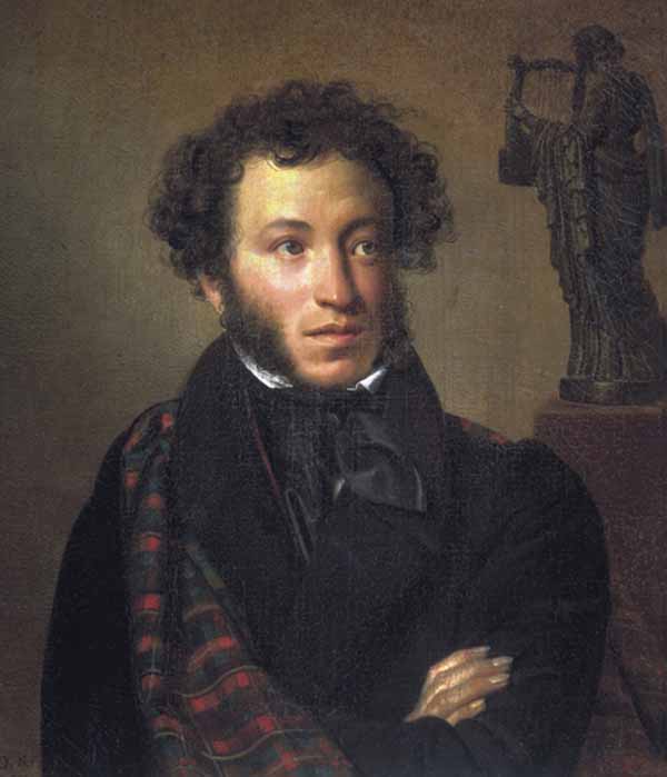 Александр Сергеевич Пушкин, портрет работы О. А. Кипренского 1827.