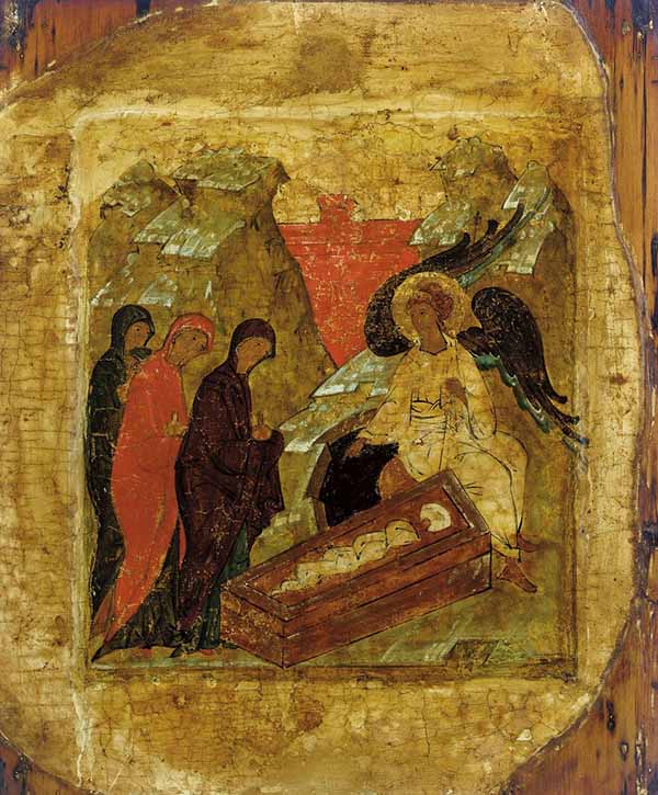 Святые жены мироносицы (ок.1480) (США, Массачутетс, Клинтон, Музей русских икон).