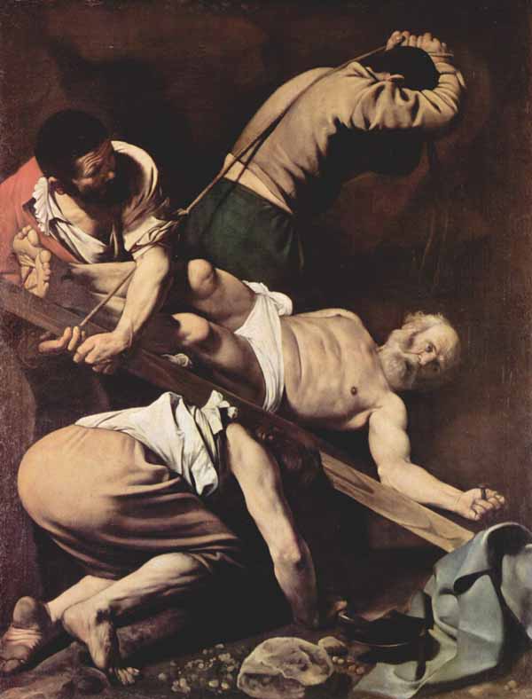 Смерть апостола Петра. Микеланджело да Караваджо (1573-1610).